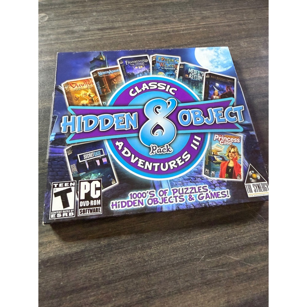 Classic Hidden Object Adventures 8 Pack III PC DVD-ROM Software Tri Synergy